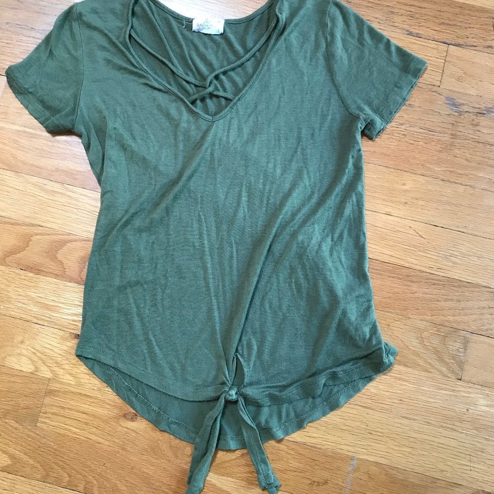 Green Tie Tee
